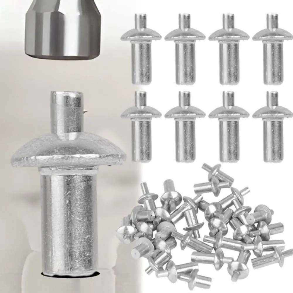 10Pcs Fasteners Hardware Tapping Expansion Screws Head Percussion Fixing Tool Expansion Rivets Hammer Drive Aluminum Core