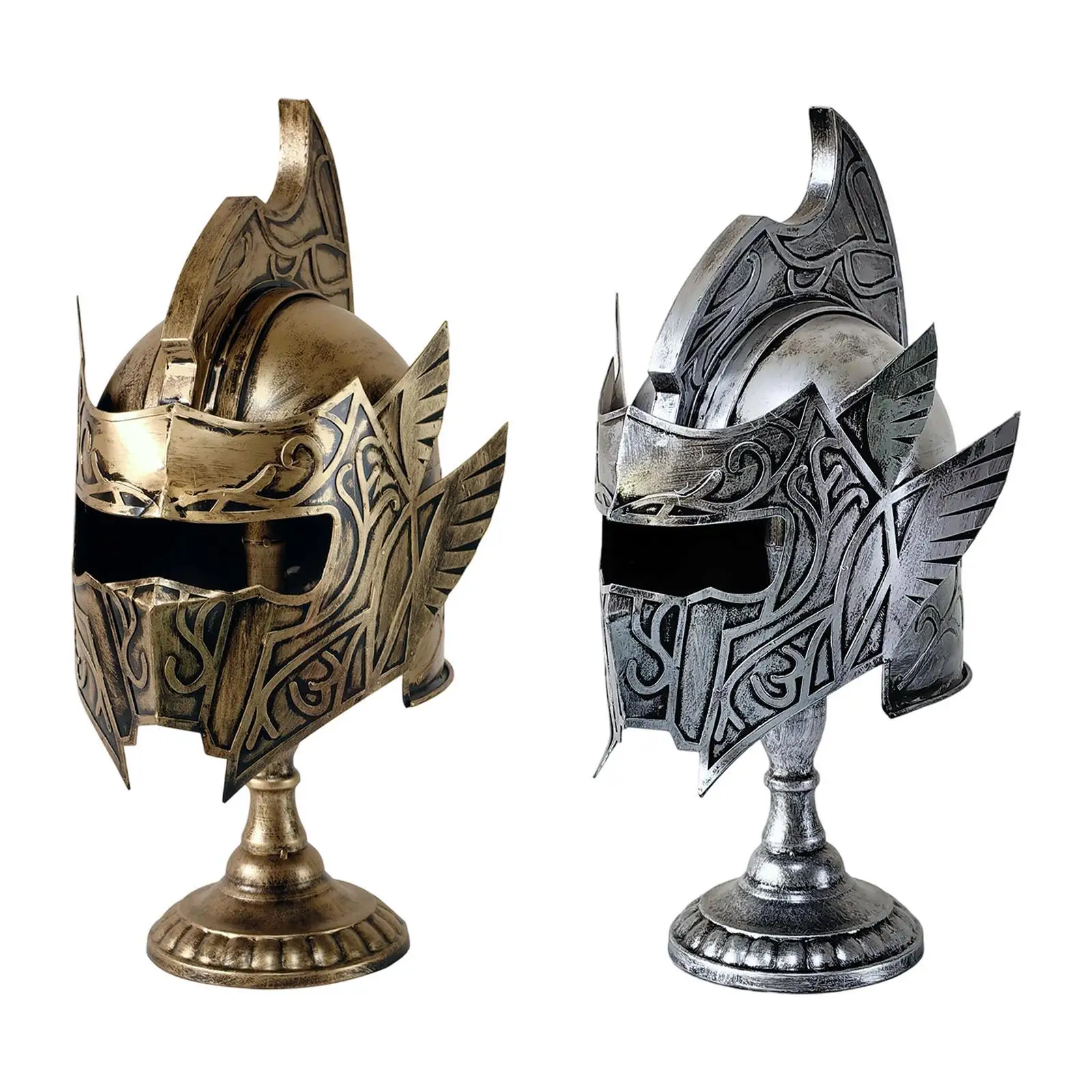 Sparta Helmet for Men Ancient Costume Sparta Costume Accessory Hat Soldier Helmet for Party Stage Performance Cosplay Home Decor