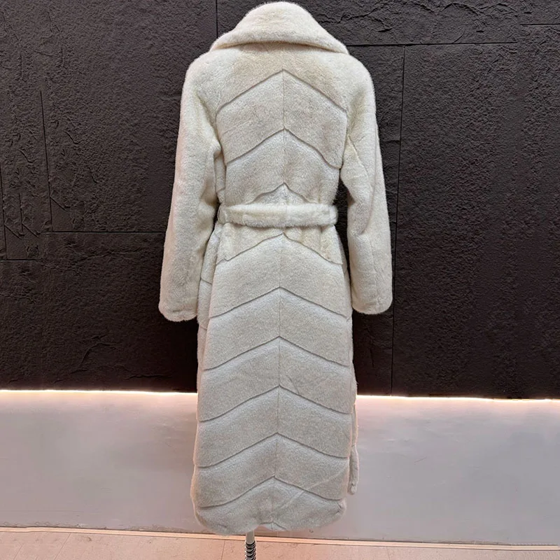 Winter Warm Capuchon Middellange Effen Kleur Bont & Nepbont Vrouwen Nieuwe Casual Imitatie Nertsen Bont Hoge Kwaliteit Vrouwen Bontjas H639