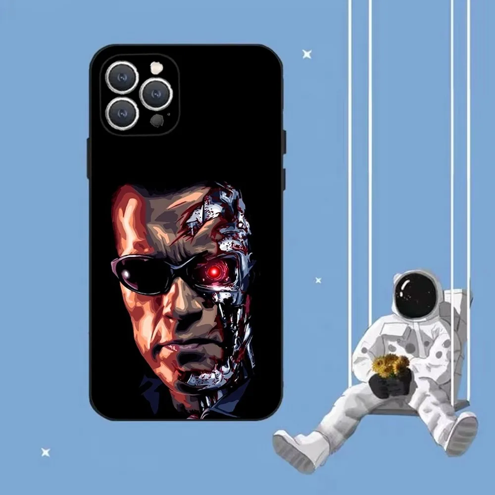 The T-Terminator  Phone Case For iPhone 16,15,14,13,12,Pro,Max,11,7,8,Plus,XR,XS Max Shockproof Silicone Soft Shell