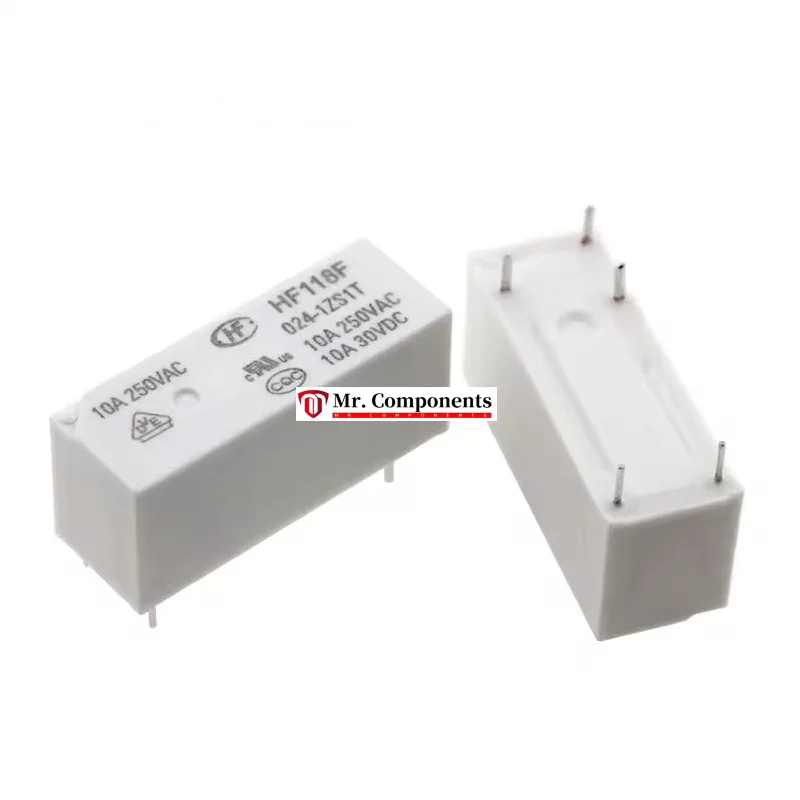 1PCS HF118F/JQX-118F 005 012 024 048-1ZS1T Hongfa Relay Set 5-pin 10A New