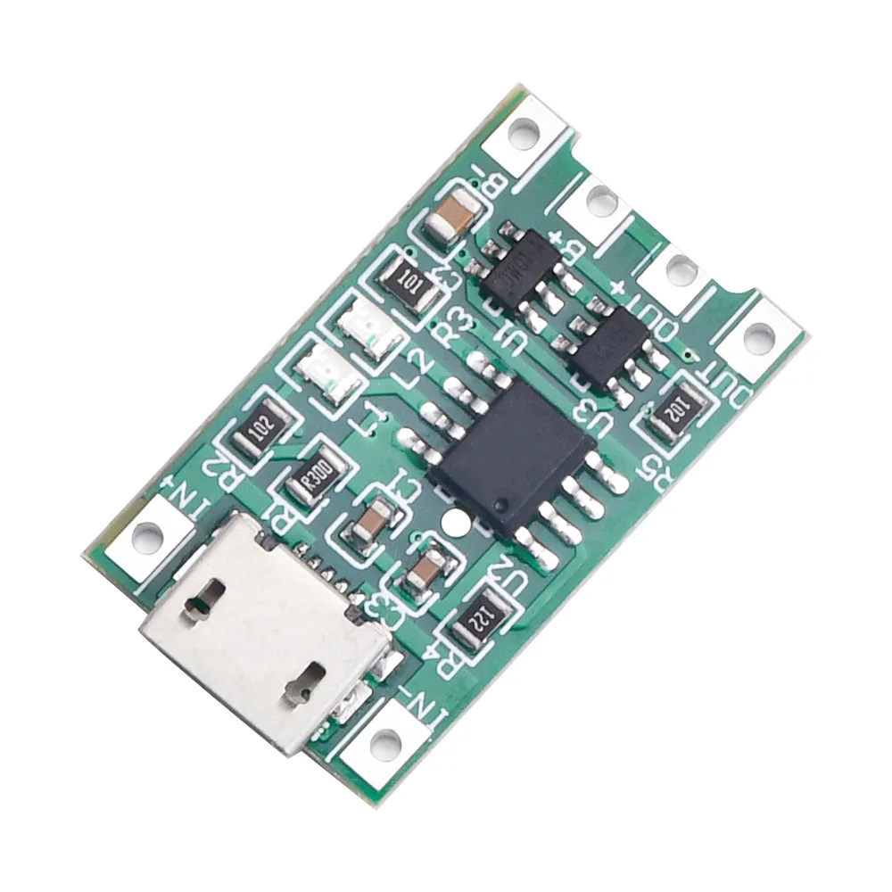 Micro USB 5V 1A 18650 Lithium Battery Charger Module Solar Charging Board With Protection 4.2V 3.7V 3.6V