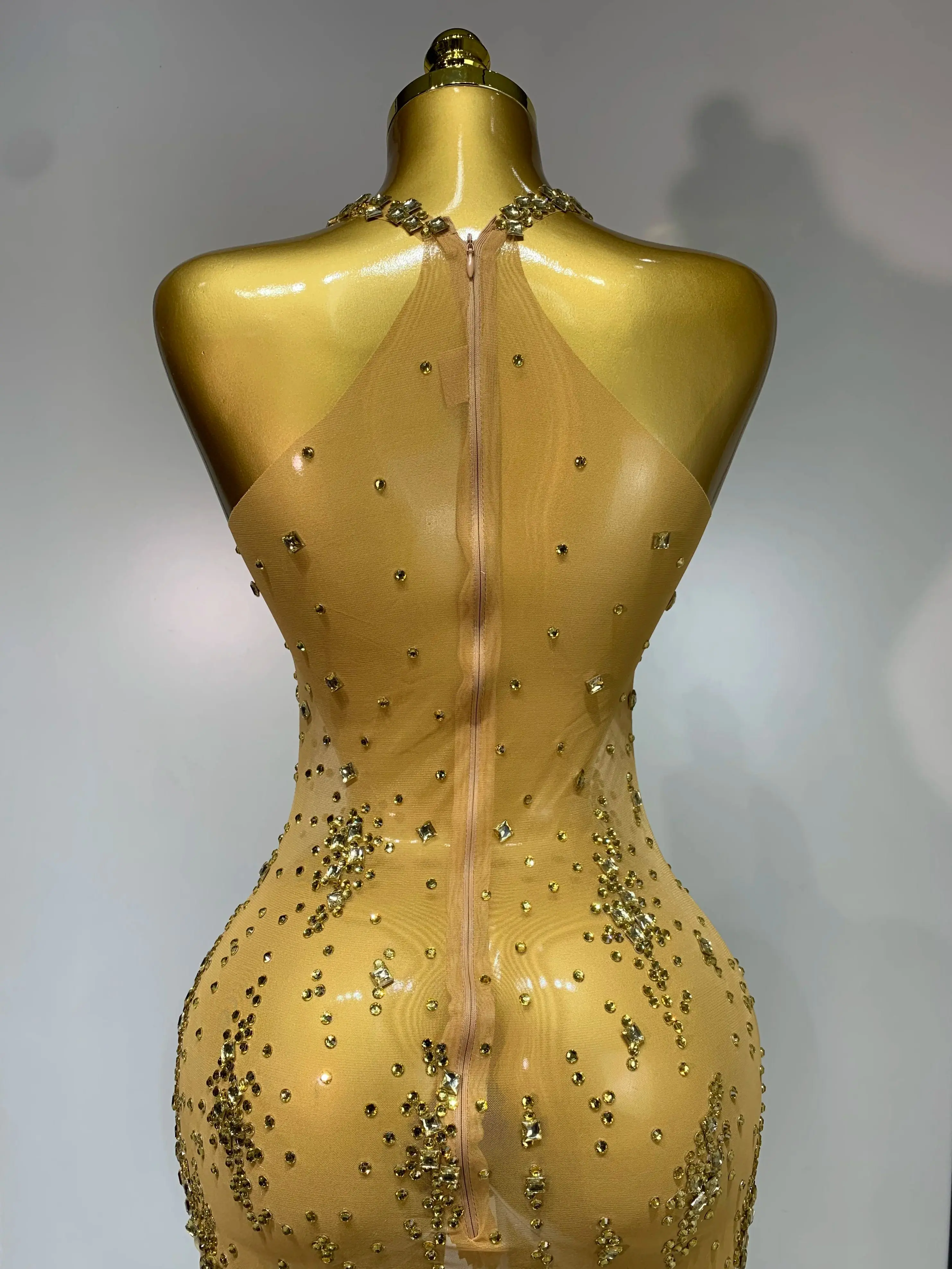 slim fit dress slacks Adoria Sequin Cut Out Maxi Dress / Gold | Meshki
