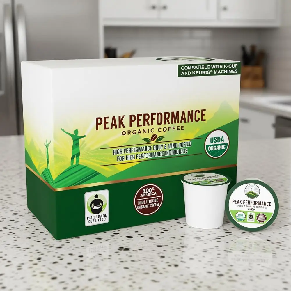 

Органические кофейные капсулы USDA, совместимые с K-CUP и Keurig, органические, выращенные на высокогорье, фэйр-трейд, с низким содержанием кислот, средней обжарки, Sin