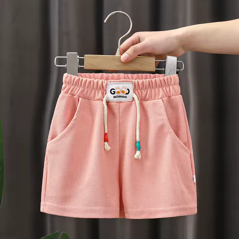 1pcs Summer Kids Shorts Boys Girls Solid Color Short Baby Solid Color Casual Pant Children Short Pant  Sport Clothing Outwear - Image 3