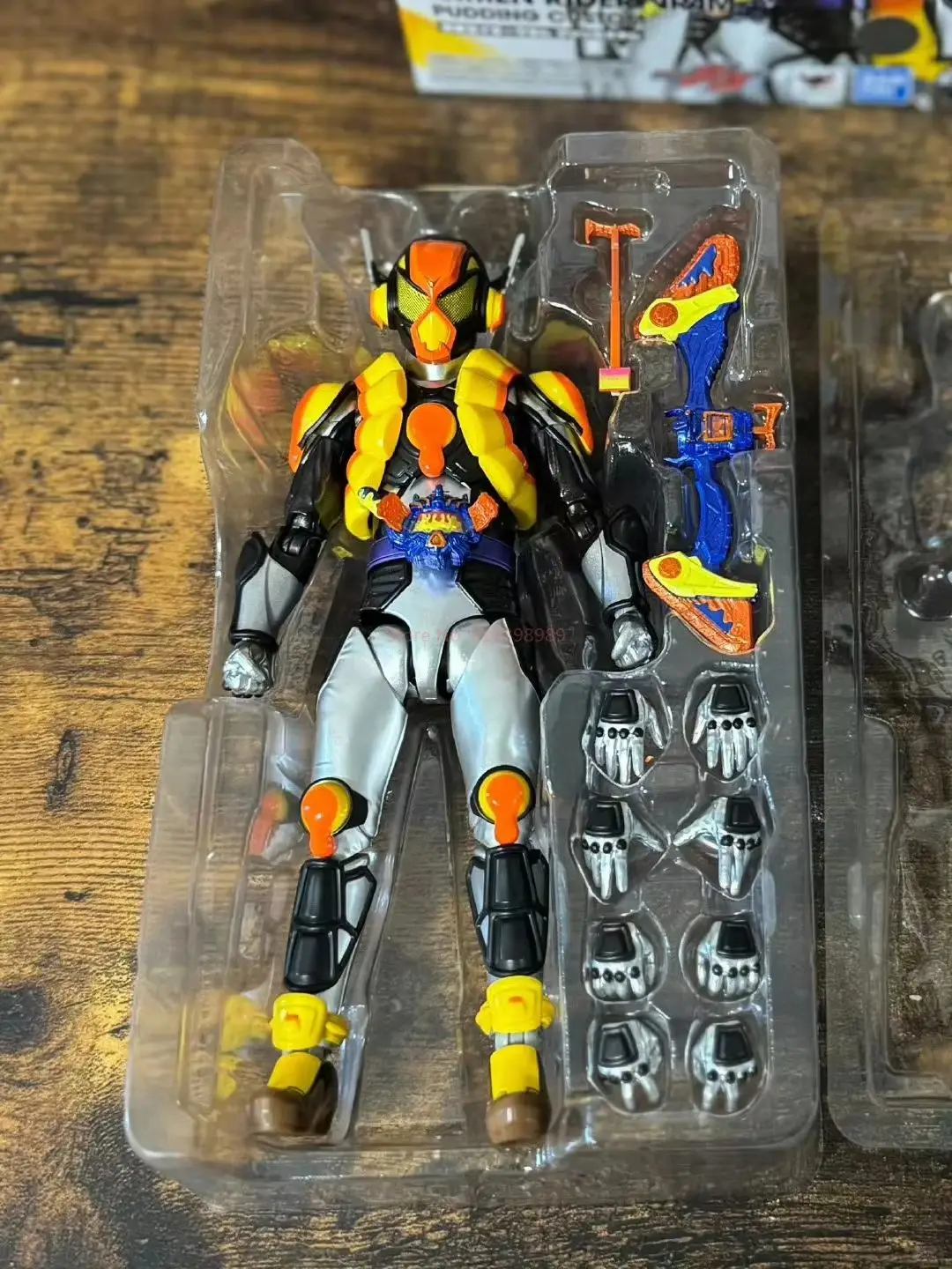 Bandai Kamen Rider Shf Gavv Pudding Vram  Custom Original Action Figure Animation Assembly Model Toy Decoration Collection Gifts