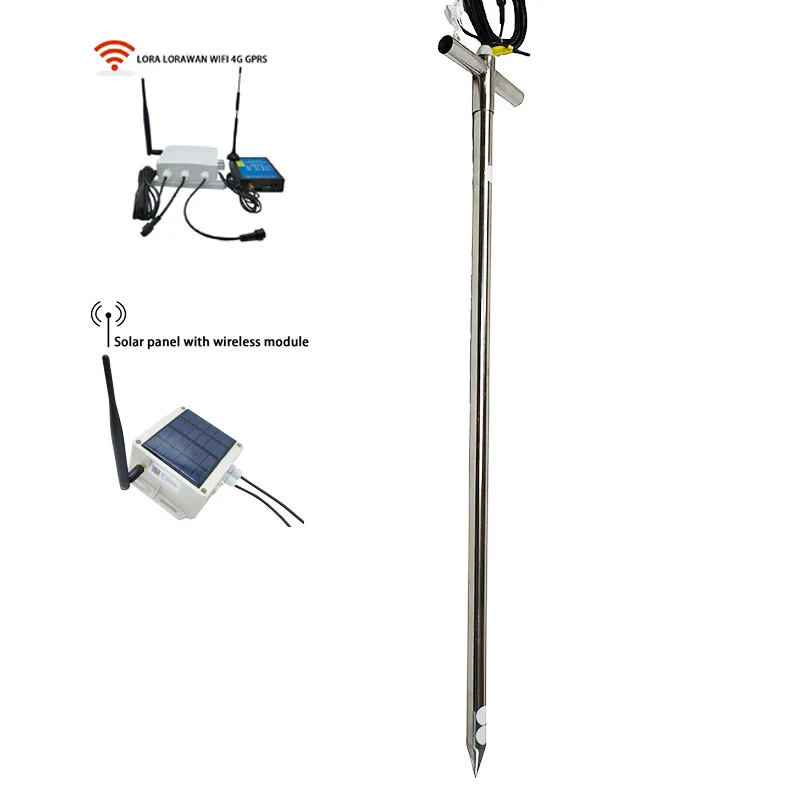 STAINLESS STEEL CUSTOMIZABLE LENGTH TEMPERATURE AND HUMIDITY SENSOR FOR COMPOSTING