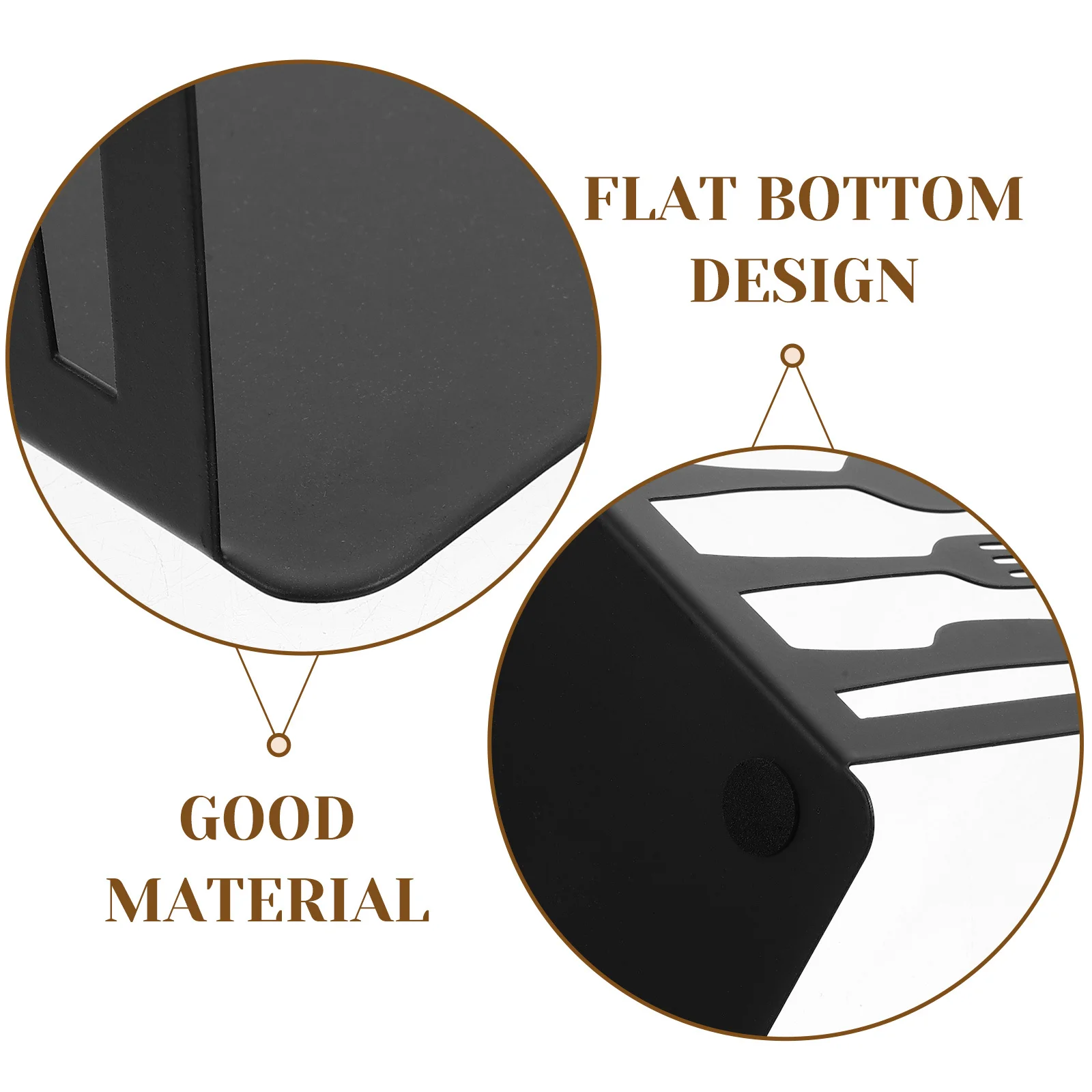 

2Pcs Decorative Bookend Iron Book Organizer Flat Bottom Design Practical Home Office Decoration Book Ends