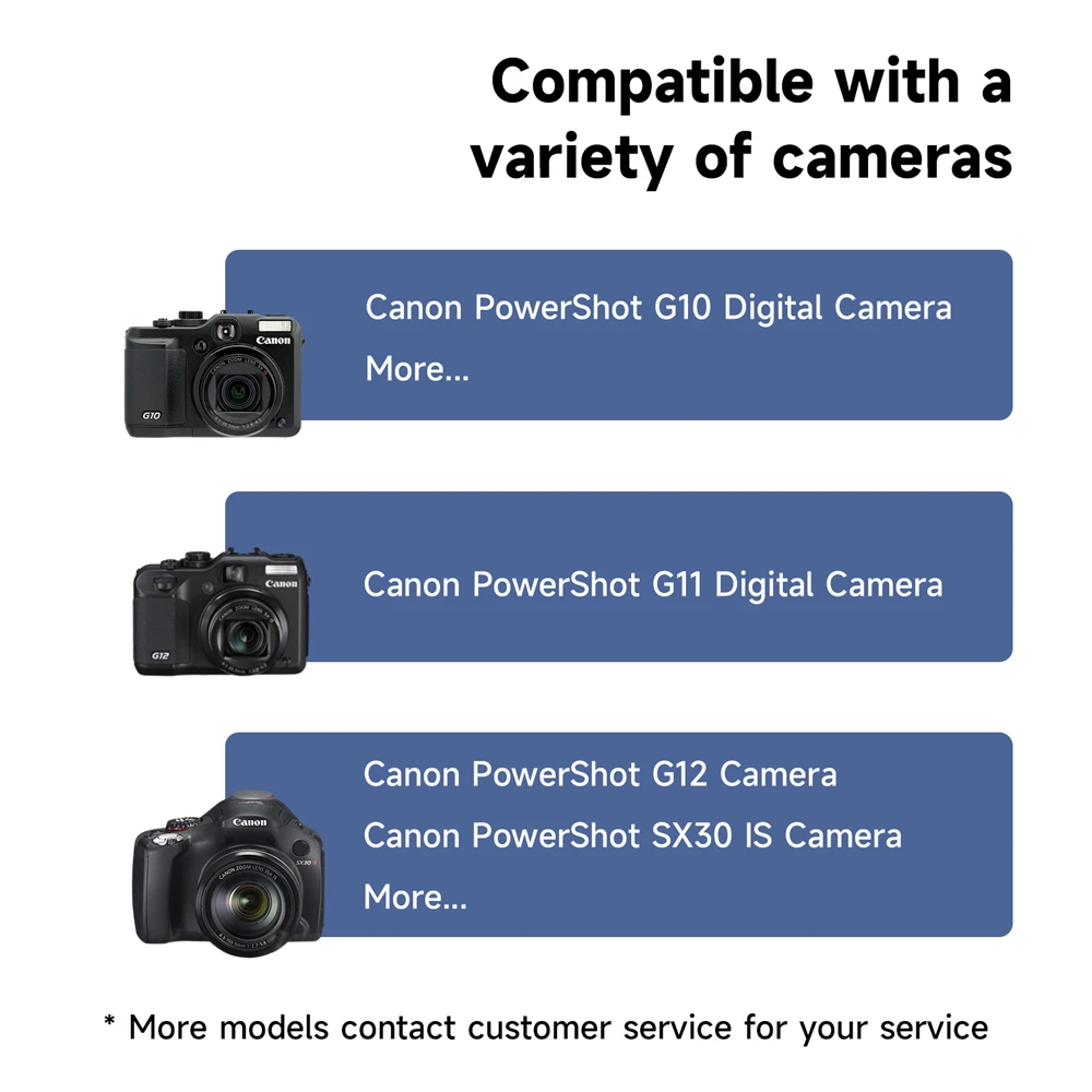 PALO – batterie pour appareil photo, 1800mAh NB7L NB 7L NB-7L, avec écran LCD, double USB, pour Canon PowerShot G11 G10 SX30 G12 SX30IS