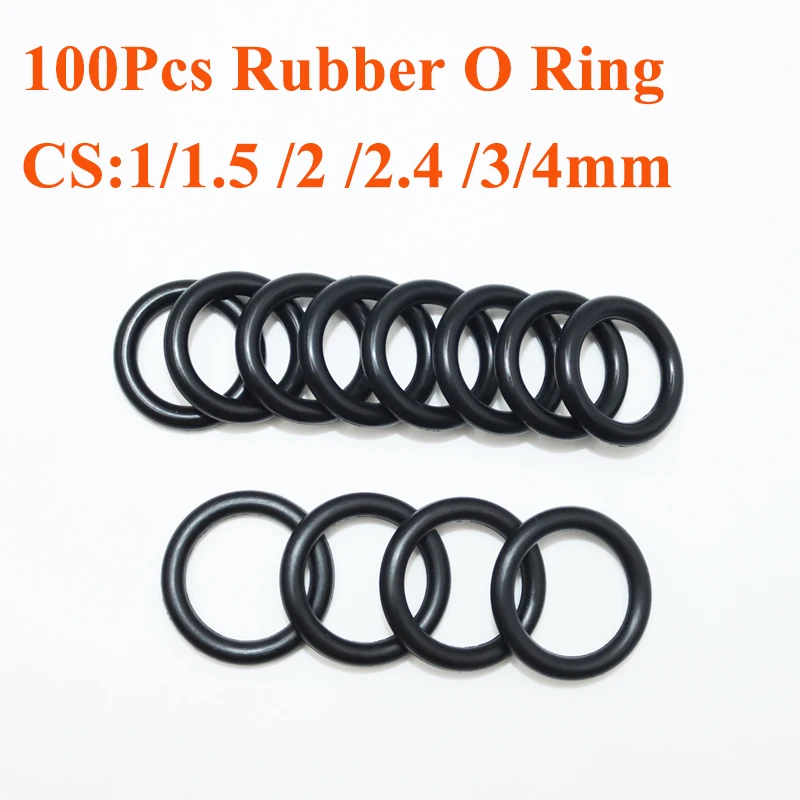 Rubber O Ring Sealing Plumbing Gasket CS 1/1.5/2/2.4/3.1/4mm Nitrile NBR O-ring Corrosion Heat Oil Resistance Washer Seal Oring