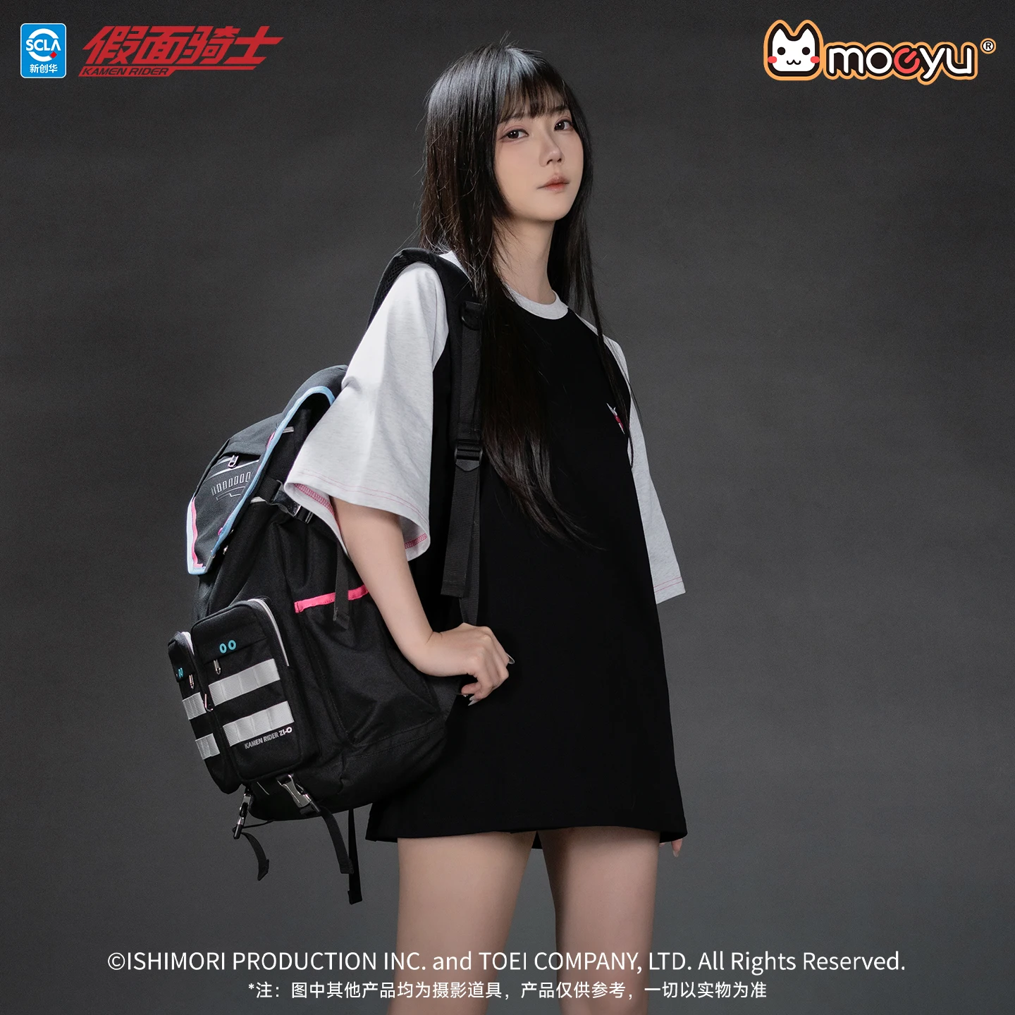 Moeyu Anime KAMEN RIDER ZI-O Backpack School Shoulder Bag Cosplay Men Women Student Laptop Travel Hiking Casual Rucksack