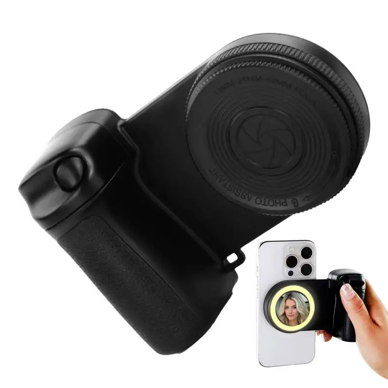 Lumière de selfie magnétique pour téléphone portable, lumière de remplissage ergonomique pour smartphone, lumière de téléphone portable, lumière de selfie pour diffusion en direct