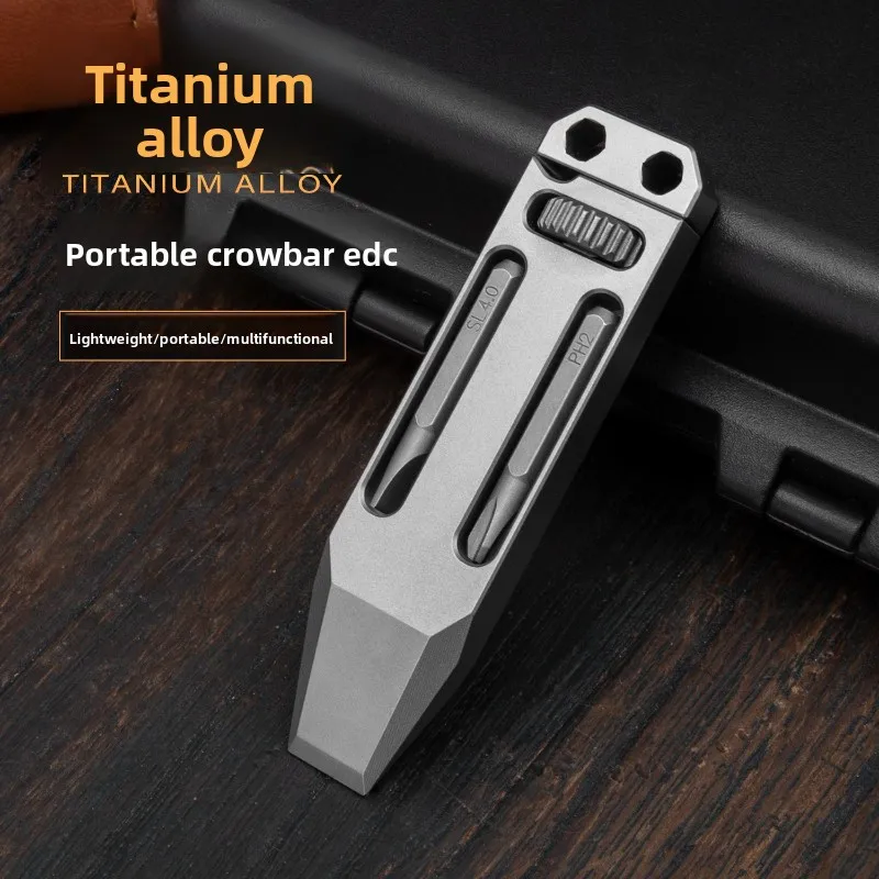 Titanium Alloy Multi-Tool Wrench Keychain Pocket Screwdriver EDC Portable Gadget for Outdoor Camping