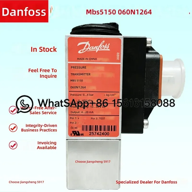Danfoss MBS5150 Pressure Transmitter Sensor 060N1264 060N1243 060N1257 060N1265 060N1266 060N1271  060N1307 060N1309  060N1352