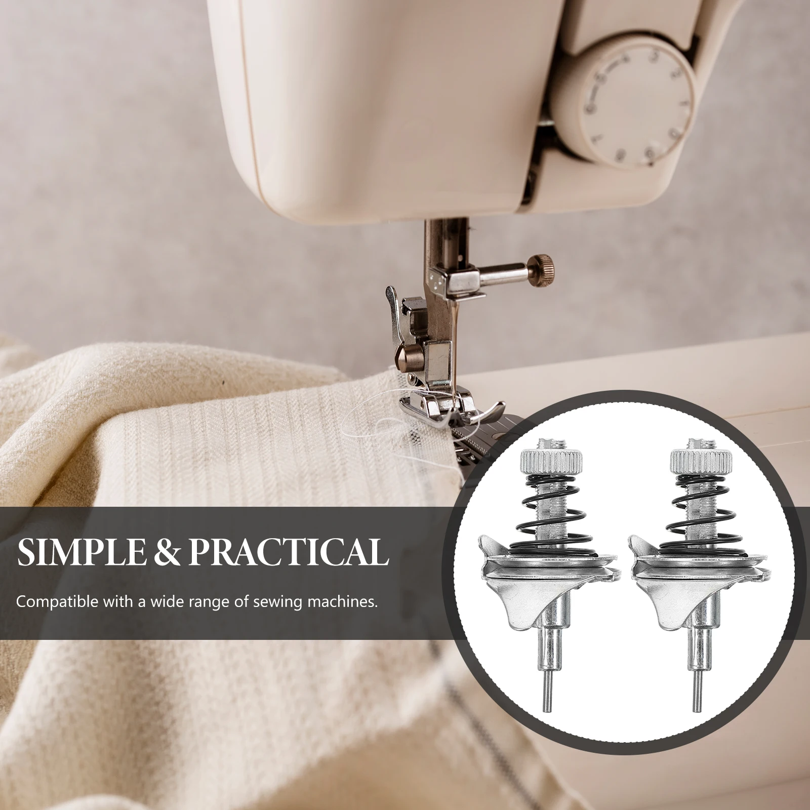 

2pcs Metal Sewing Thread Tension Assembly For Sewing Machine Thread Clamp String Guide Efficient Compact Lightweight Sew Machine