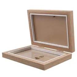 Creative Desktop Photo Frame Combination Wooden Folding Triplex Folding Photo Frame Modern Simple Rectangular Hinge Photo Frame