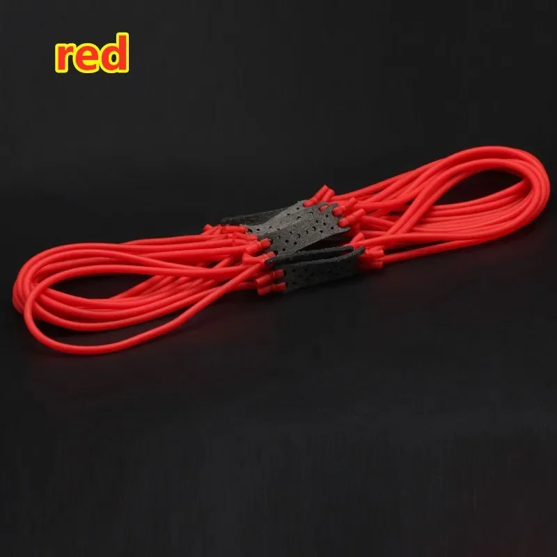 Three Traditional Rubber Band High Elasticity Slingshot Set Accessories Outdoor Shooting Sports Replacement Parts Holiday Gifts view 6