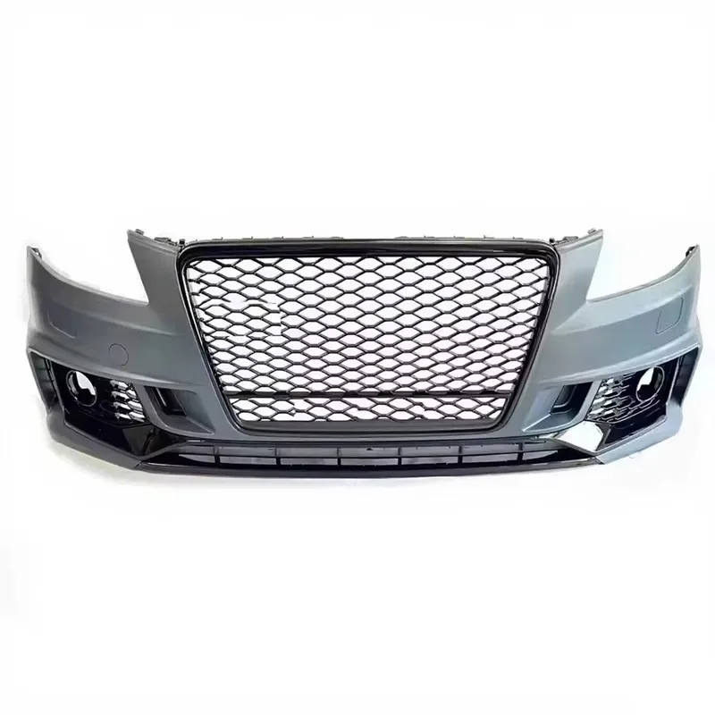 Factory Car Parts A4 B8 Upgrade B9 Body Kits RS4 Style Front Bumper With Black Grille for Audi A4 S4 B8 2008 2009 2010 2011 2012