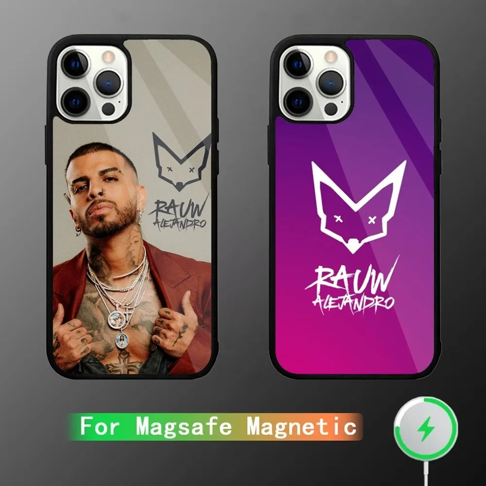 R-Rauw Alejandro Rapper Phone Case For iPhone 15,14,13,12,11,Plus,Pro,Max Mini Magsafe Magnetic Wireless Charging