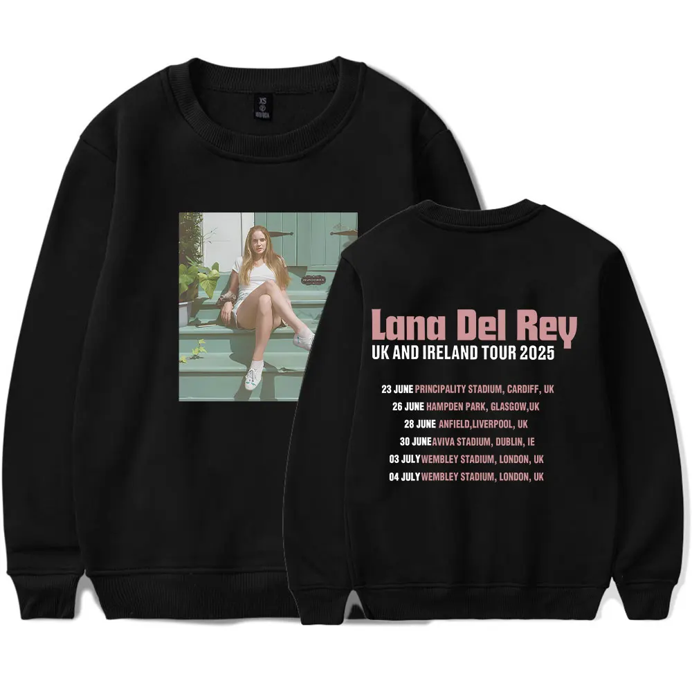 

Lana Del Rey Merch Crewneck Sweatshirt Man/Woman Hip Hop Hoodies Fans Sweatshirts Trendy Daily Wear