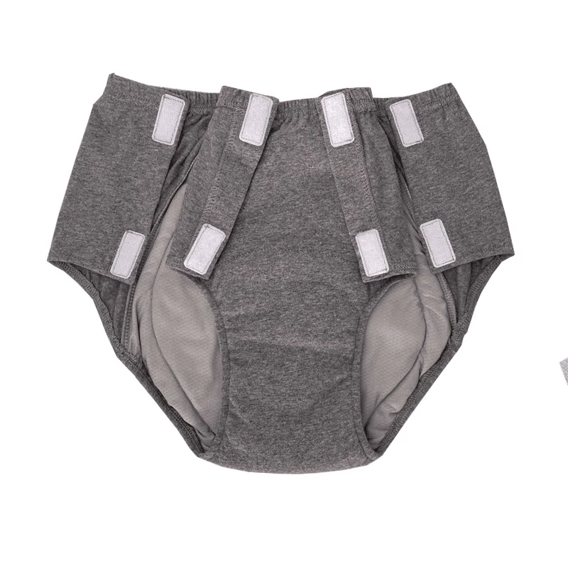 Roupa íntima para incontinência adulta, anti-vazamento, lavável, reutilizável, absorvente, à prova d'água, cuidados acamados, problemas de mobilidade