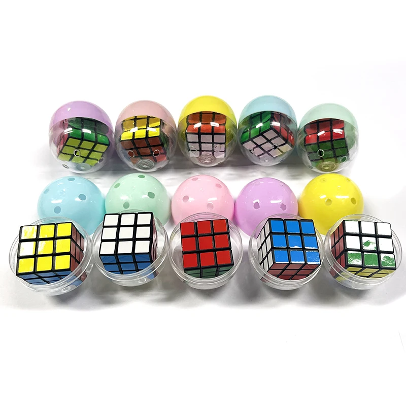 1PCS 3CM Macaron Colored Egg Shape Surprise Cube Capsule Egg Ball Toy Children's Funny Relaxation Trick Toys Random Delivery