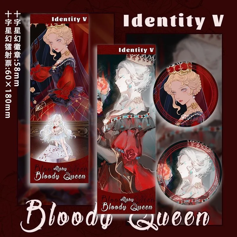 

Anime Identity Ⅴ Mary Bloody Queen Red Lady Cartoon Badge Cosplay Polaroid Colleagues Quadratic Element Ambitus Game