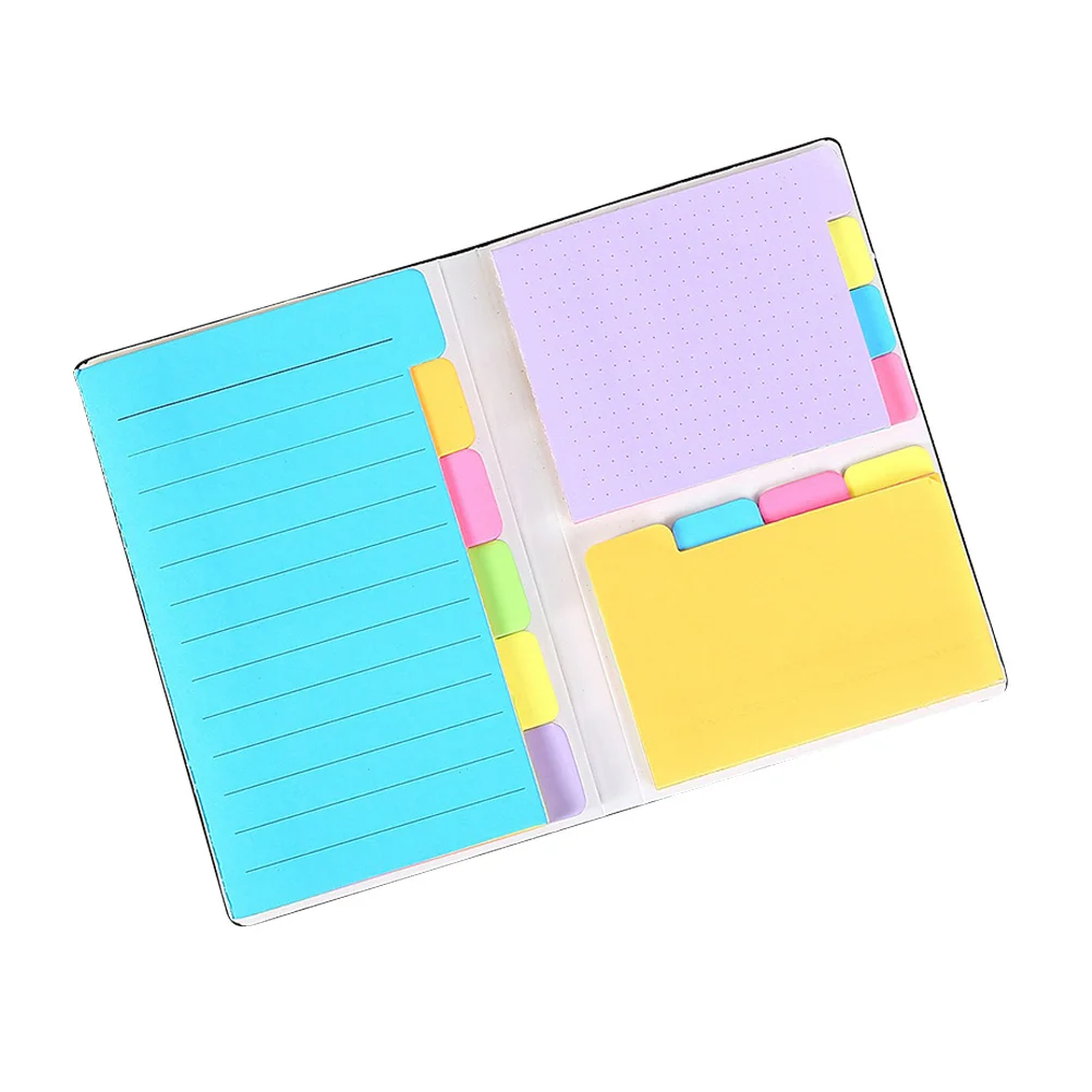 Colorful Tearable Paper Notes Reusable Adhesive Stickers for Home Office School College Memo Stickers