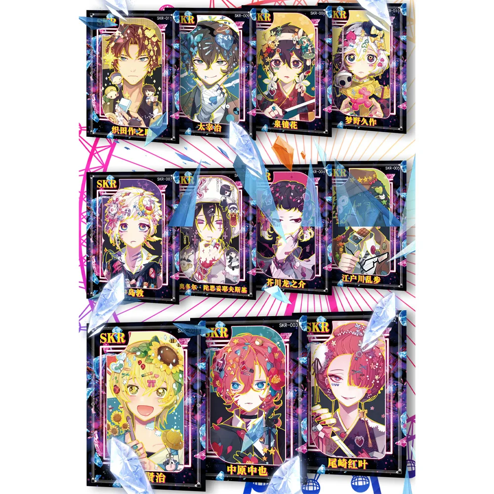 Tarjetas de Anime Bungo Stray Dogs, SHUOKA, Nakajima, ACG, TCG, CCG, caja de refuerzo de Anime japonés, regalo de juguetes y pasatiempos Doujin,