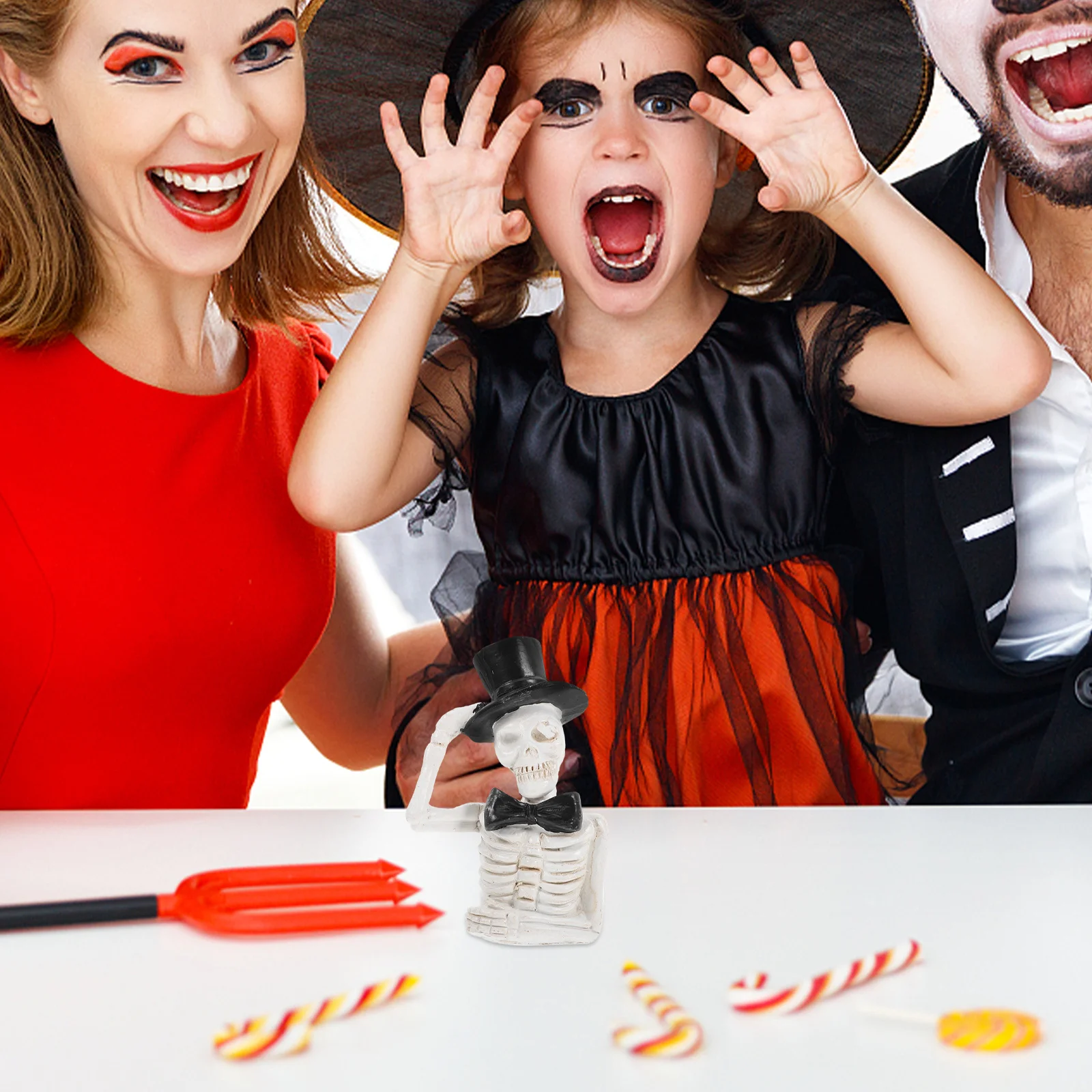 

Halloween Decoration Resin Crafted Desk Top Ornament Handmade Exquisite Detail Festive Gift Resin Decoration