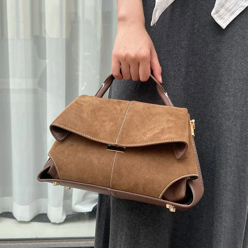 Luxus Marke Schulter Tasche Französisch Elegante Leder Handtasche Neue Matt Große-kapazität Pendler Tasche Nische Design Kreative Frauen Tasche – Detail 6