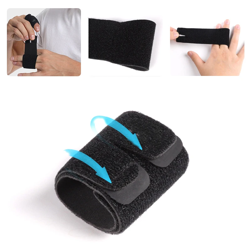 Elastic Basketball Fingers Guard Bandage, Esportes Finger Splint Wrap Strap, Protetor para Voleibol