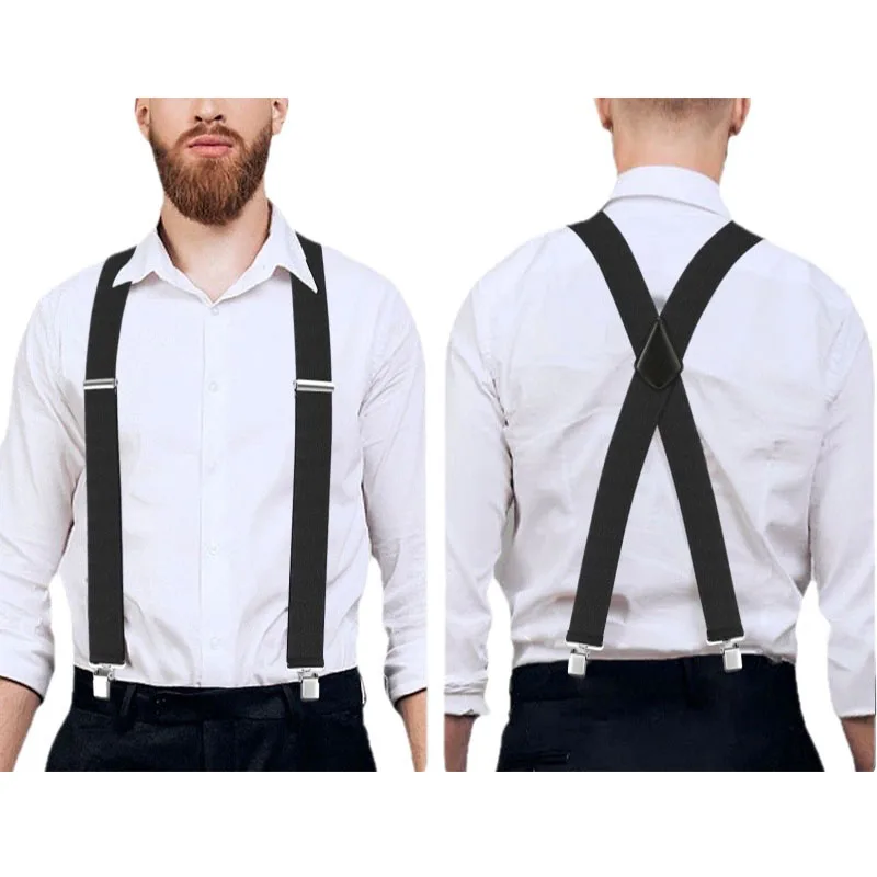 حزام حمالات X-Back عصري - شريط خصر ناعم قابل للتعديل مقاس 3.5 سم مع أزرار إطباقية زهرية، طراز فاسق ريترو للنساء/الرجال