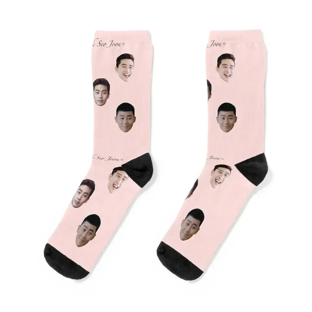 

Park Seo Joon sticker pack Socks warm winter floor Argentina Luxury Woman Socks Men's