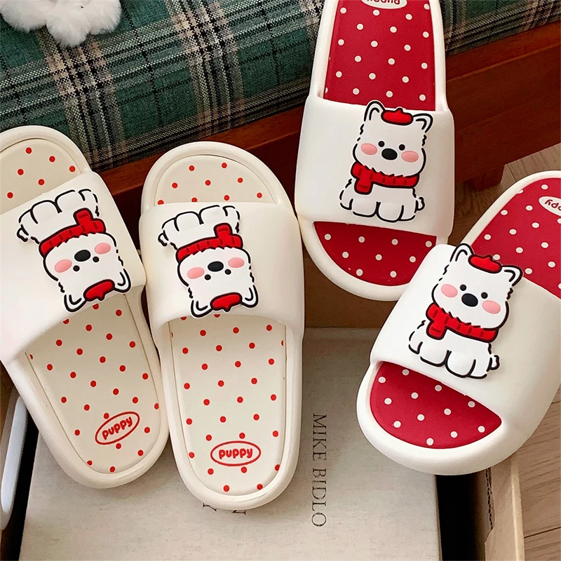 Home Bathroom Size - XIXITIAO Women's Bathroom Slippers Fashion Cartoon