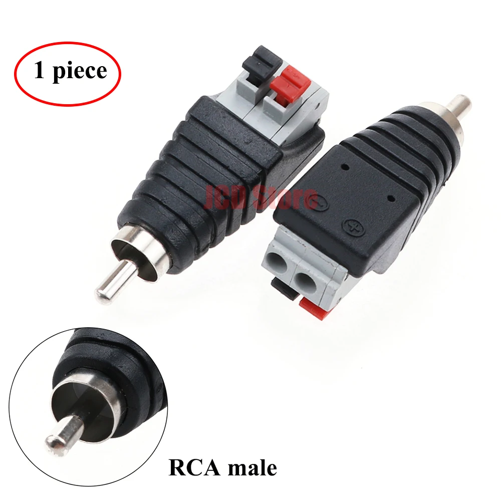 JCD 1 قطعة 3.5 مللي متر 2.5 مللي متر 2/3/4 القطب ذكر التوصيل/مقبس أنثى ل المسمار موصل طرفي أحادية/ستيريو 1/8 بوصة سماعة الصوت جاك