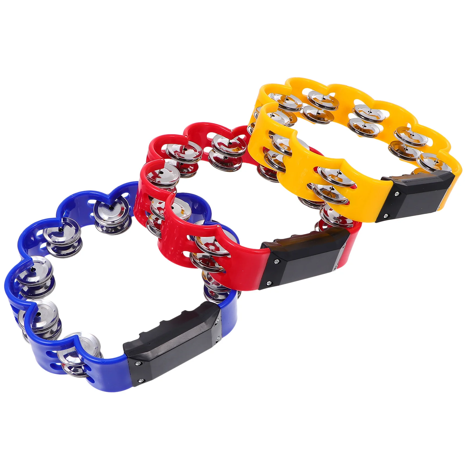 

3pcs Handheld Bells Shaking Handbells Music Enlightenment For Kids Hand Bells Rattle Bell Safe Material Parent-Child