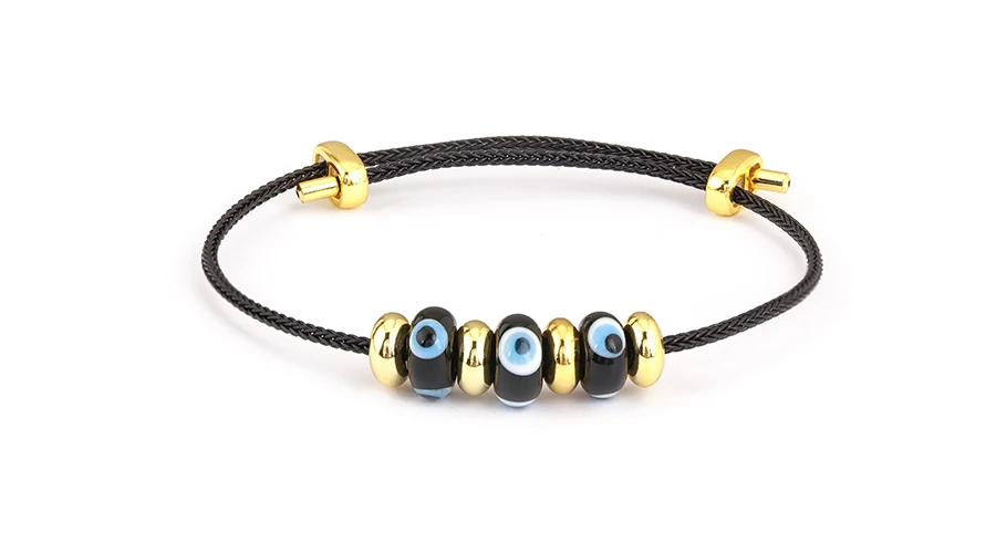 Nidin Neue Mode Glück Türkischen Bösen blick Seil Armband Einstellbar Für Frauen Weibliche Punk Stil Persönlichkeit Design Schmuck Geschenke – Detail 18