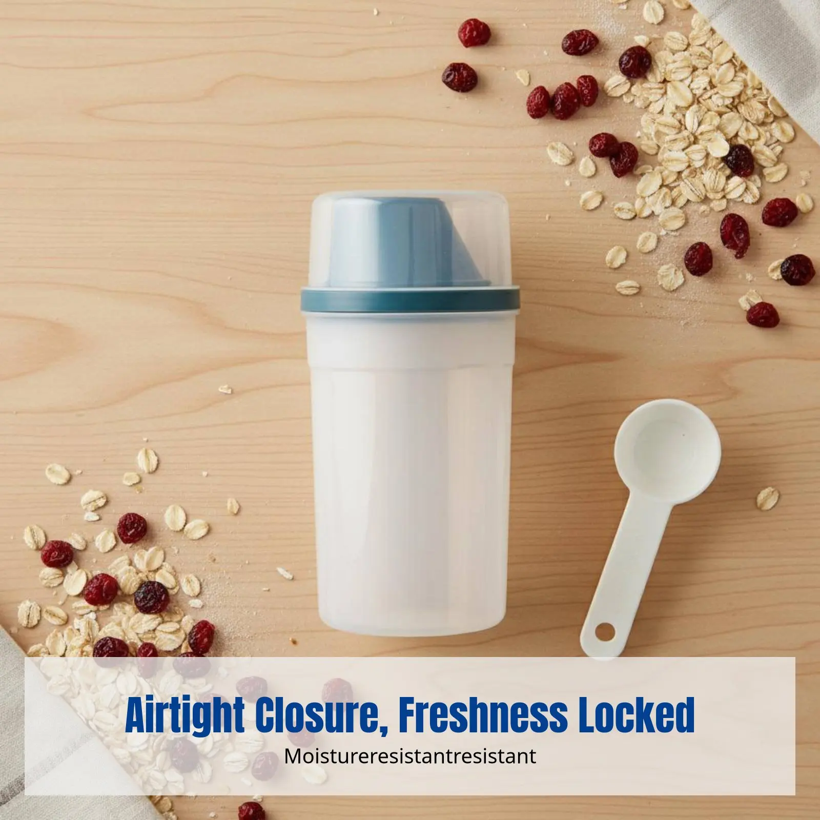 Food Grade Airtight Storage Jar, Grain Organizer for Beans, Sweetener, Flour, Transparent, Versatile Sizes