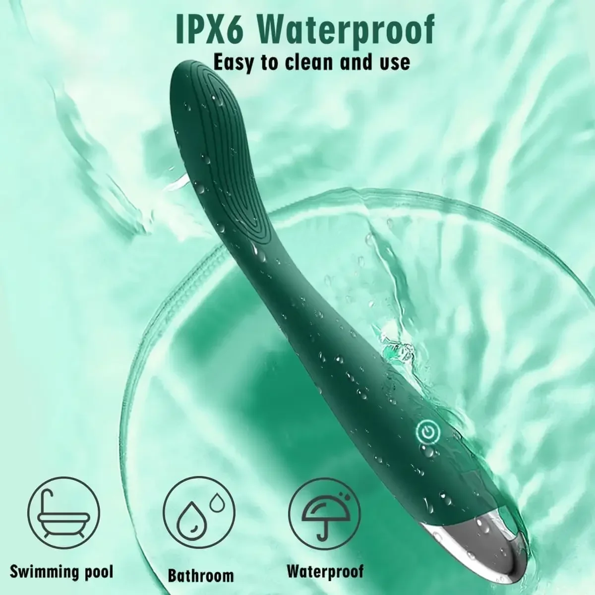 ألعاب جنسية للبالغين للنساء، هزاز البظر جي سبوت مع 10 أوضاع اهتزاز قوية، محفز الحلمة البظرية إصبع رصاصة الشرج #5