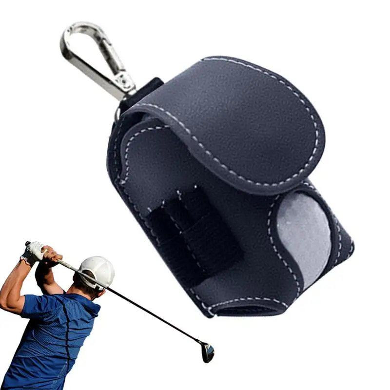 Sac banane portable pour balle de golf, mini poche en cuir, poudres de stockage de balle de golf, support de balle de golf, sac de taille conteneur