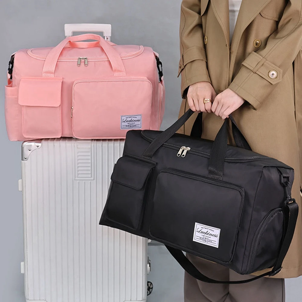 1PC fashionable multifunctional travel bag with multiple layers of storage and large capacity for dry and wet separation, expand