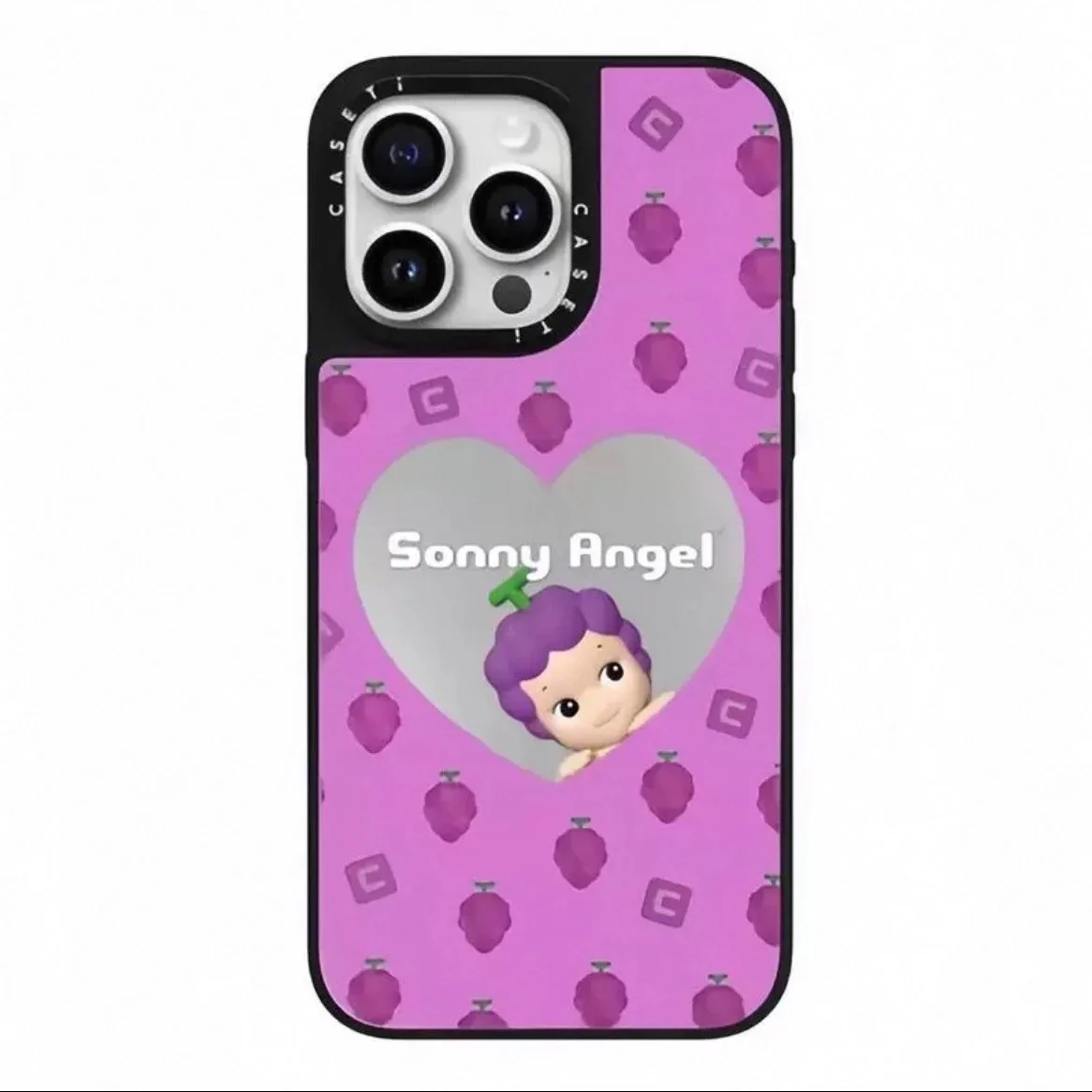 حافظة سوني آنجل ذات علامة تجارية مشتركة لعائلة فواكه الديناصورات اللطيفة لحافظة هاتف أبل 14Pro 16pm11