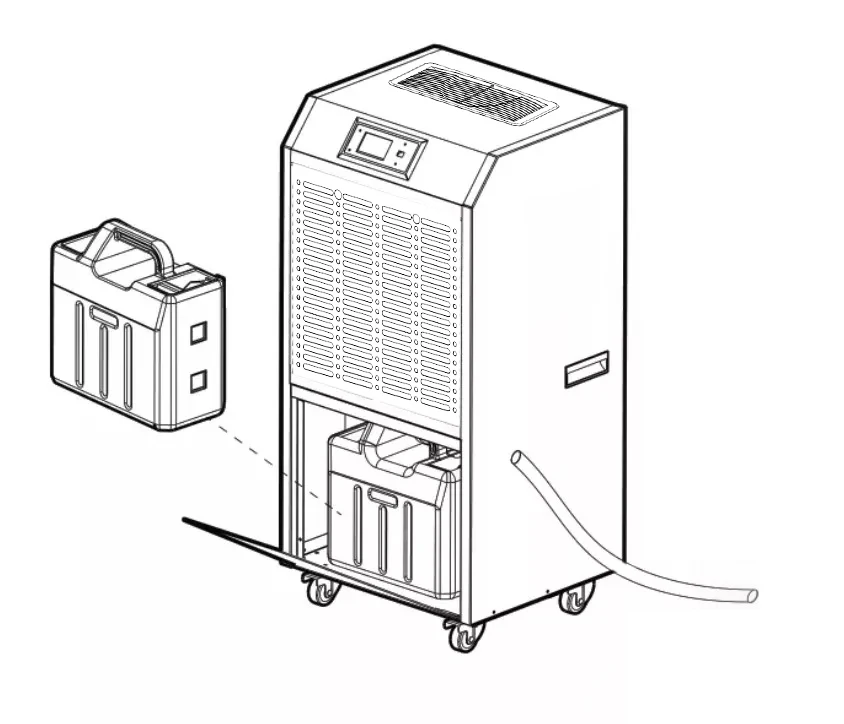 Intelligent 90L/D Portable Wood Kiln Eco-Friendly Remover Dehumidifier Moisture Industrial Air Dryer