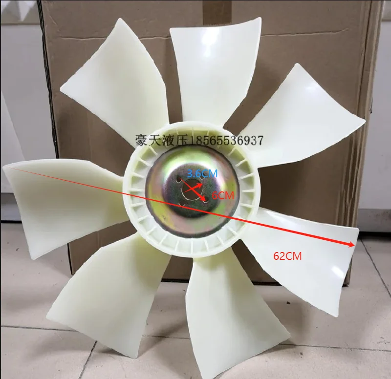 1-13660-328-0 1136603280 cooling fan for Sumitomo 200A3 Hitachi ZAX200 210H 225E 230 250-3-5G engine 6BG1 fan blade 7-blade belt