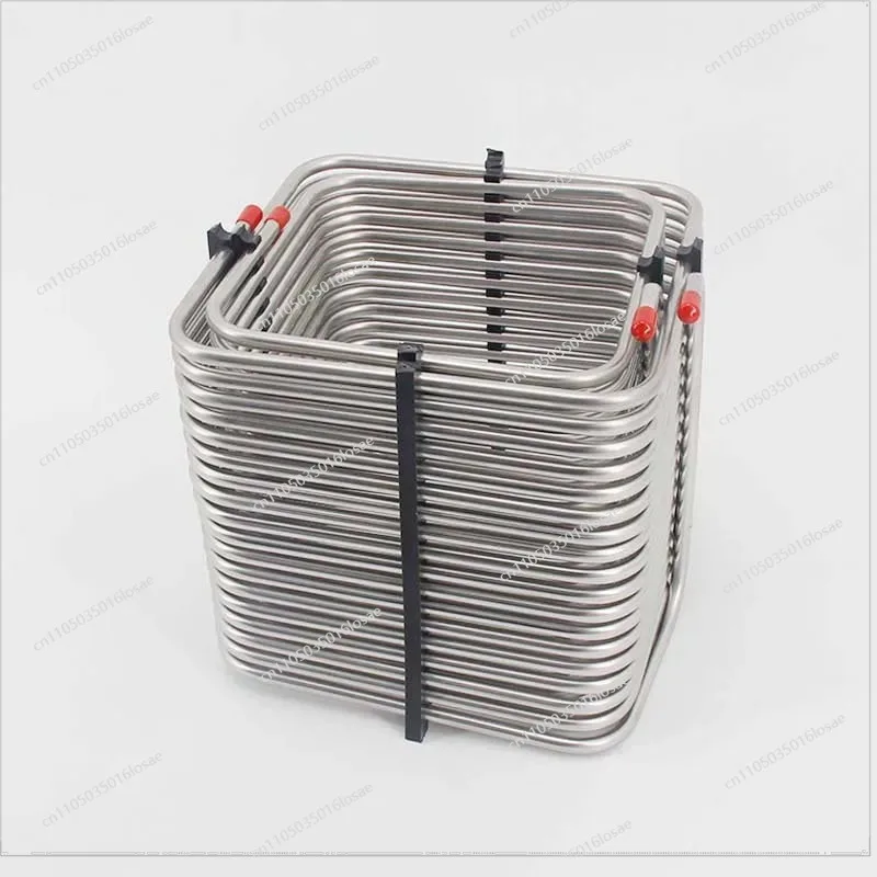For Square Two-way Stainless Steel Cooling Coil Coil Beer Incubator Cooling Wine Pipe - view 3