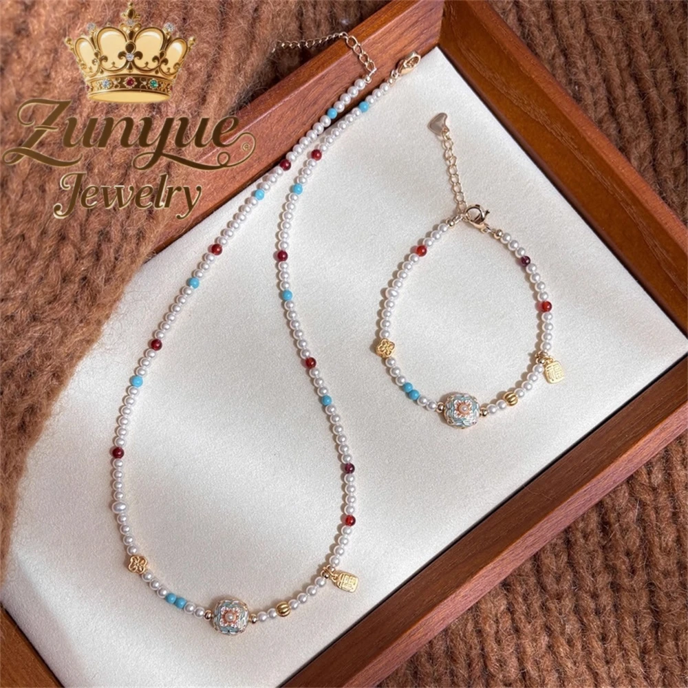 

Rose Pearl Necklace, Simple And Elegant Collarbone Chain, Women's Light Luxury And Niche Beaded Necklace Fashion Jewelry Elegant