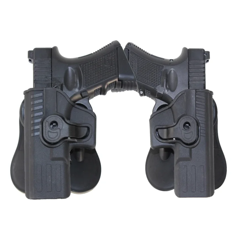 

Тактическая кобура для пистолета G17 19 9MM для правой/левой руки, быстросъемная, для охоты, с креплением на ремень, чехол для пистолета, для охоты и стрельбы