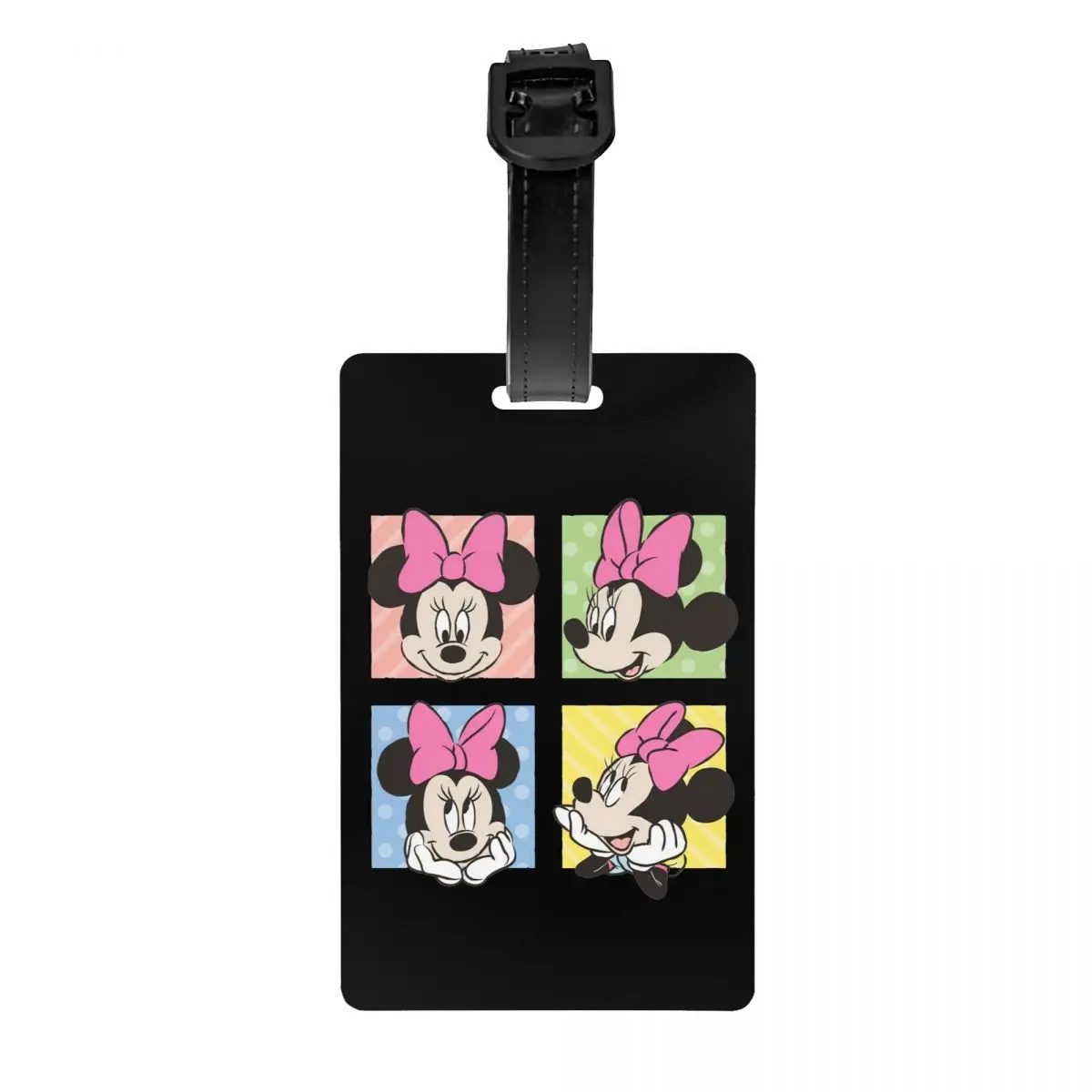 Mickey Minnie Mouse Cartoon Luggage Tag Travel Bag Suitcase Privacy Cover ID Label