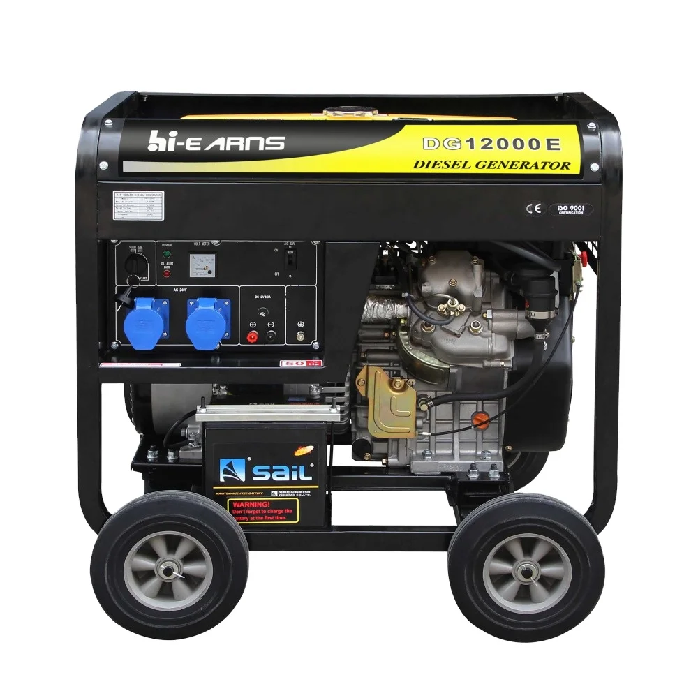 2 stroke generator driven air-cooled 10 kva dies el  price